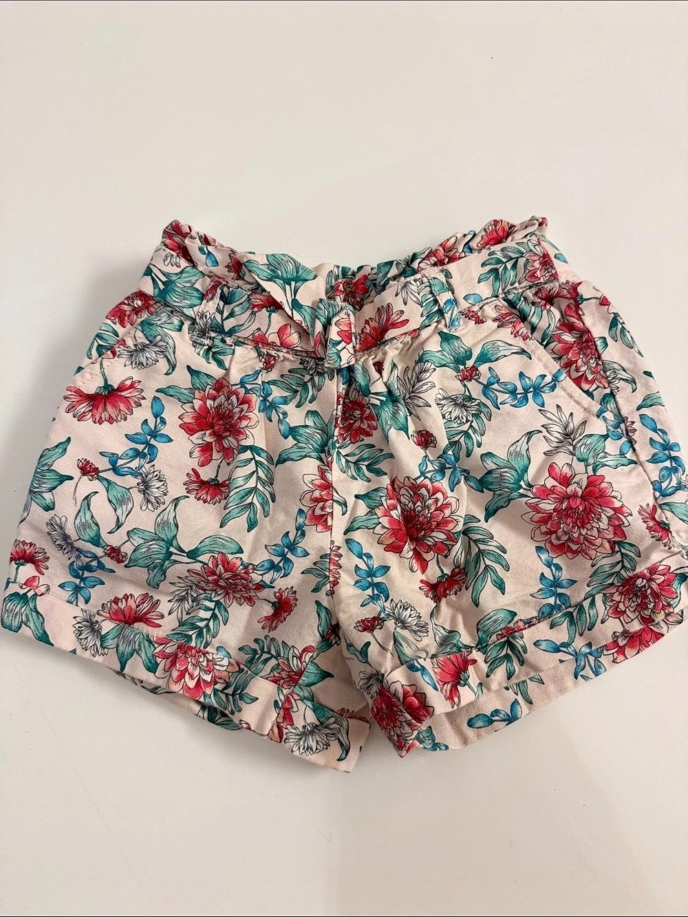 Janie and Jack Floral Shorts Girls Size 2T Like New